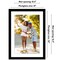 Americanflat Poster Frame with Mat - Large Picture Frame - Polished Plexiglass Cover - Hanging Hardware for Horizontal and Vertical Display - Black
